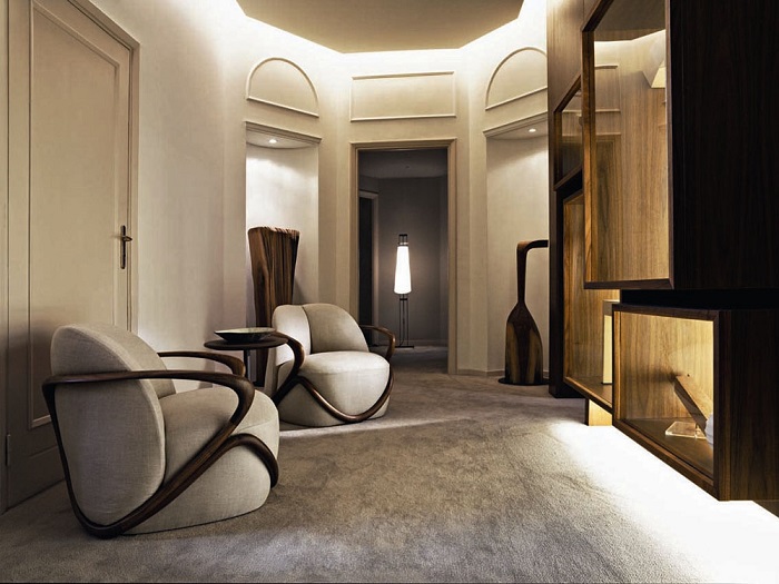 GIORGETTI HUG 經典實木扶手椅:圖片 4